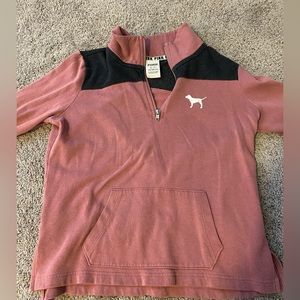 PINK Size XS Halp-Zip Shirt
